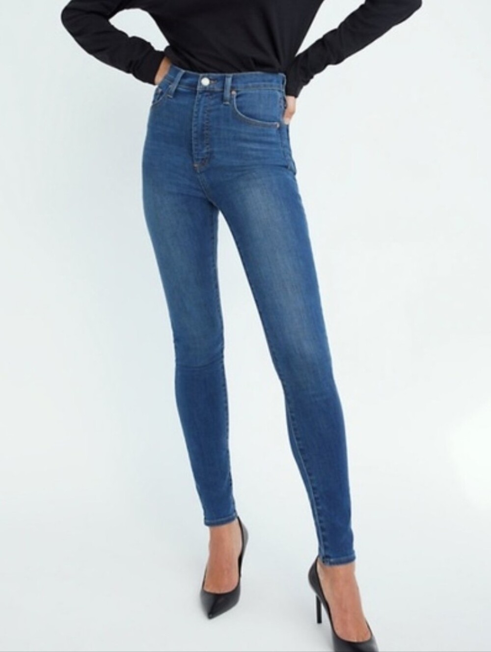 NWOT Denim Forum 27 Modern Contemporary Organic Lola High Rise Skinny Jeans